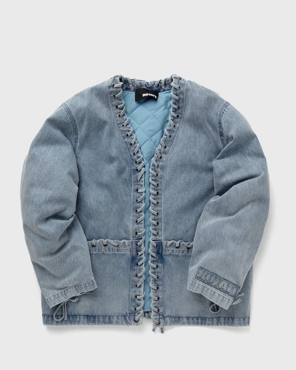 ROTATE Birger Christensen Denim Oversized Jacket Blue | BSTN