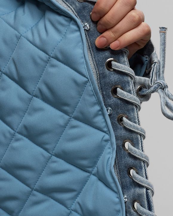 ダウンジャケット・コート ROTATE BIRGER CHRISTENSEN 'Denim Oversized' jacket ROTATE Birger Christensen STRETCH CROPPED JACKET Blue | BSTN