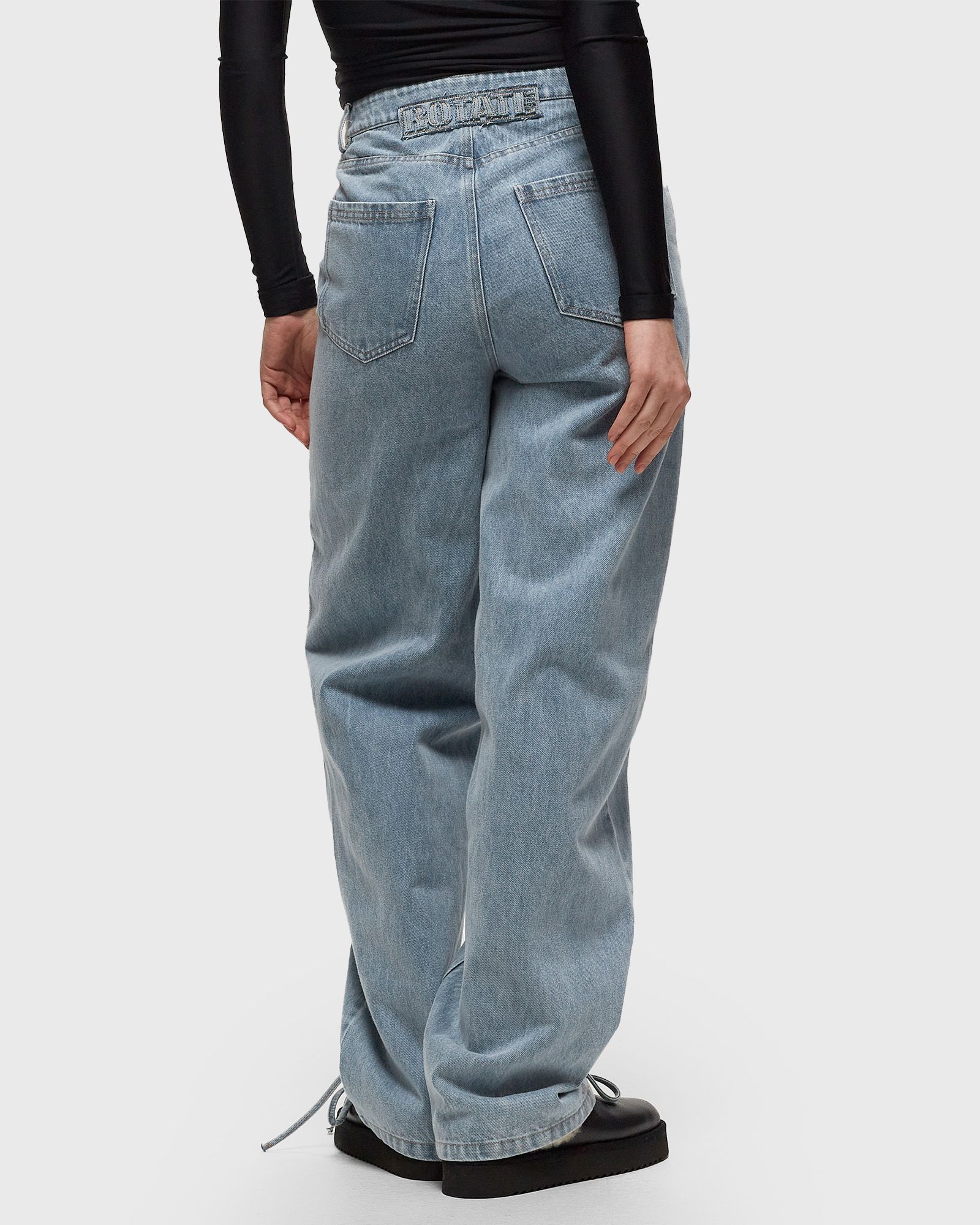 Denim Laced Leg Pants