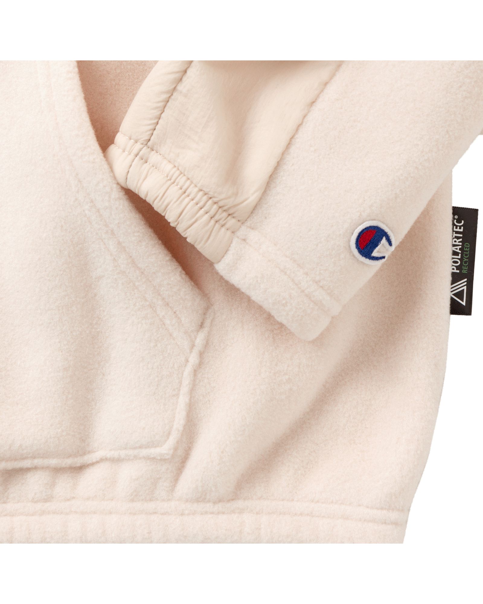 WMNS PATCHWORK VELOUR FLEECE ZIP-UP HOODIE