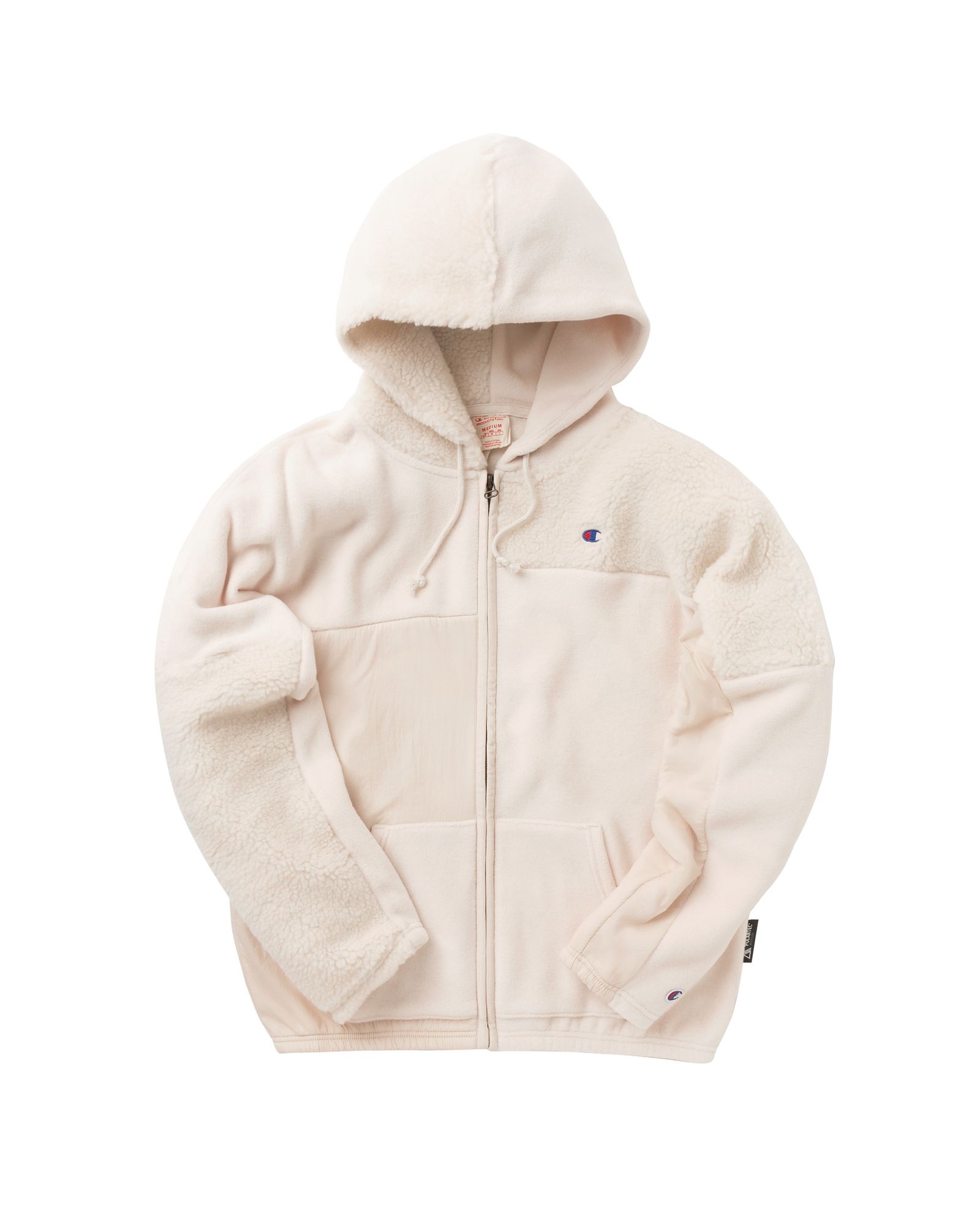WMNS PATCHWORK VELOUR FLEECE ZIP-UP HOODIE