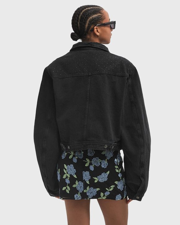ROTATE Birger Christensen Denim Oversized Jacket Black