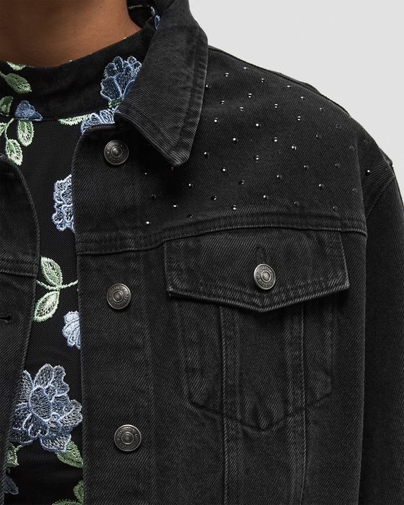 ダウンジャケット・コート ROTATE BIRGER CHRISTENSEN 'Denim Oversized' jacket ROTATE Birger Christensen Denim Oversized Jacket Black