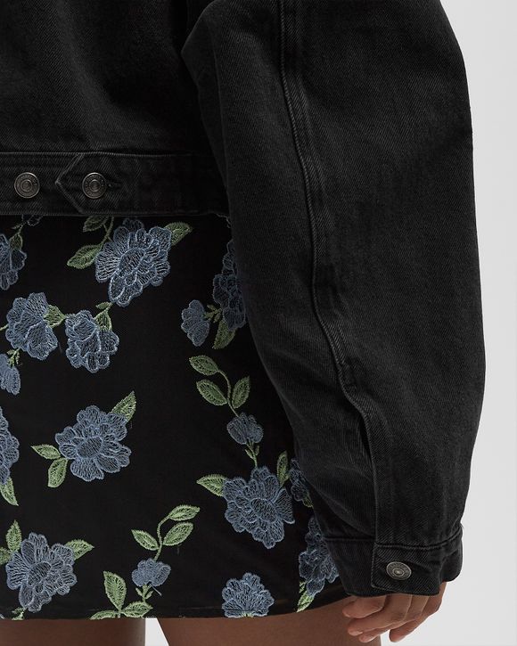 ダウンジャケット・コート ROTATE BIRGER CHRISTENSEN 'Denim Oversized' jacket ROTATE Birger Christensen STRETCH CROPPED JACKET Blue | BSTN