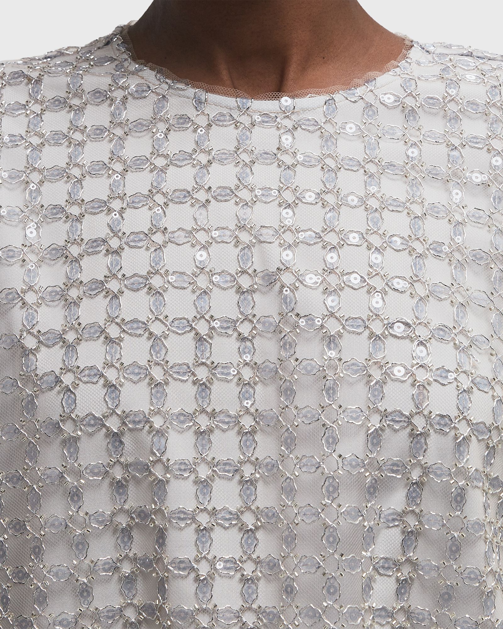 Beaded Oversized Top