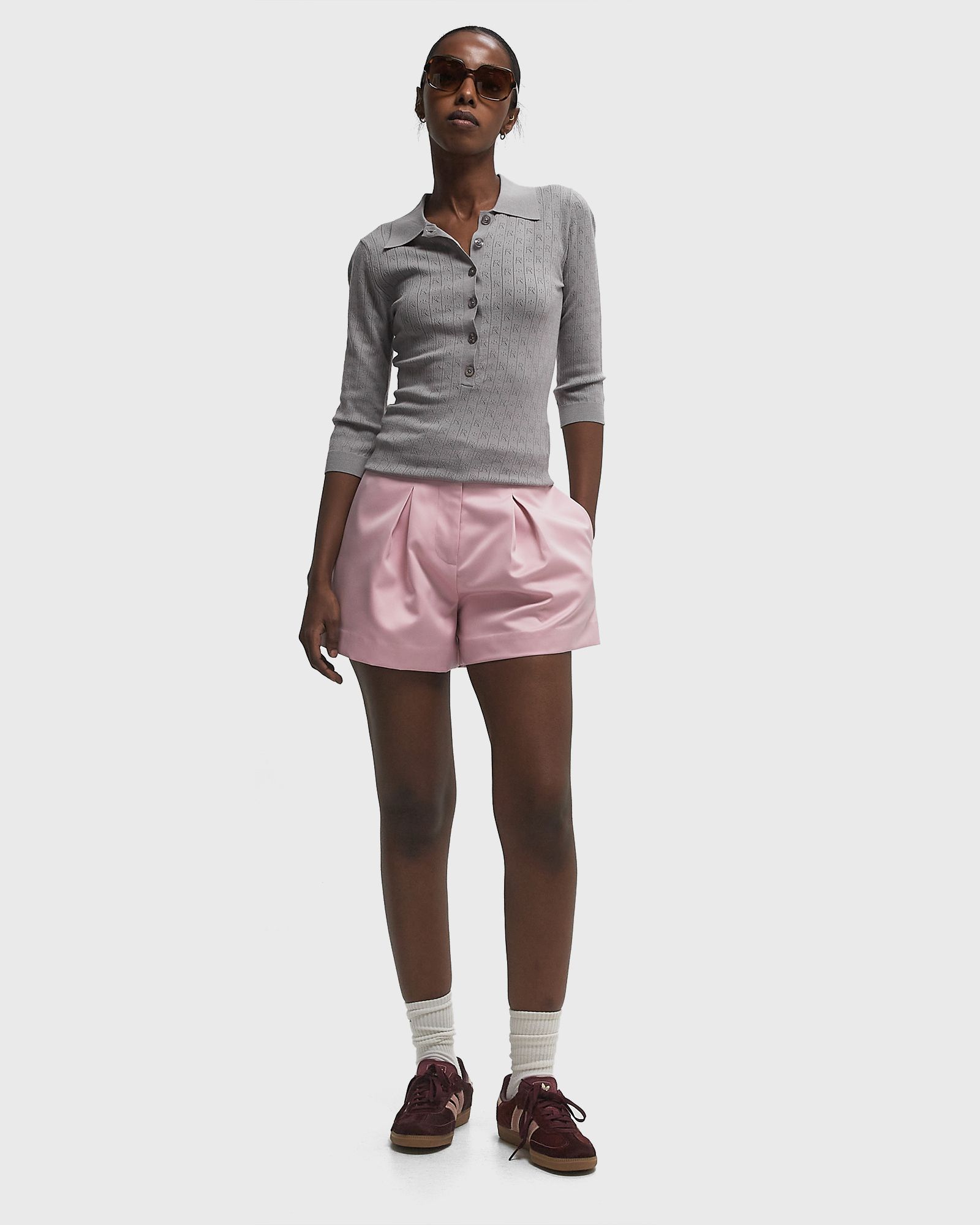 Pointelle Polo Shirt