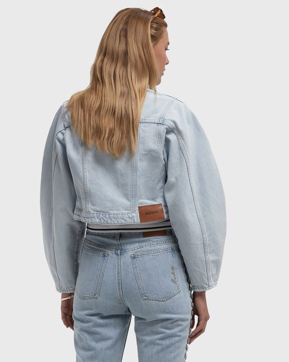 Round Sleeve Denim Jacket