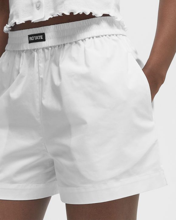 ショートパンツ ROTATE BIRGER CHRISTENSEN 'Elasticated' shorts ROTATE Birger Christensen Elasticated Shorts White | BSTN Store