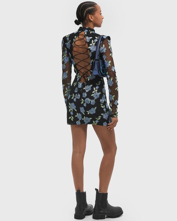 Mesh Mini Ls Dress
