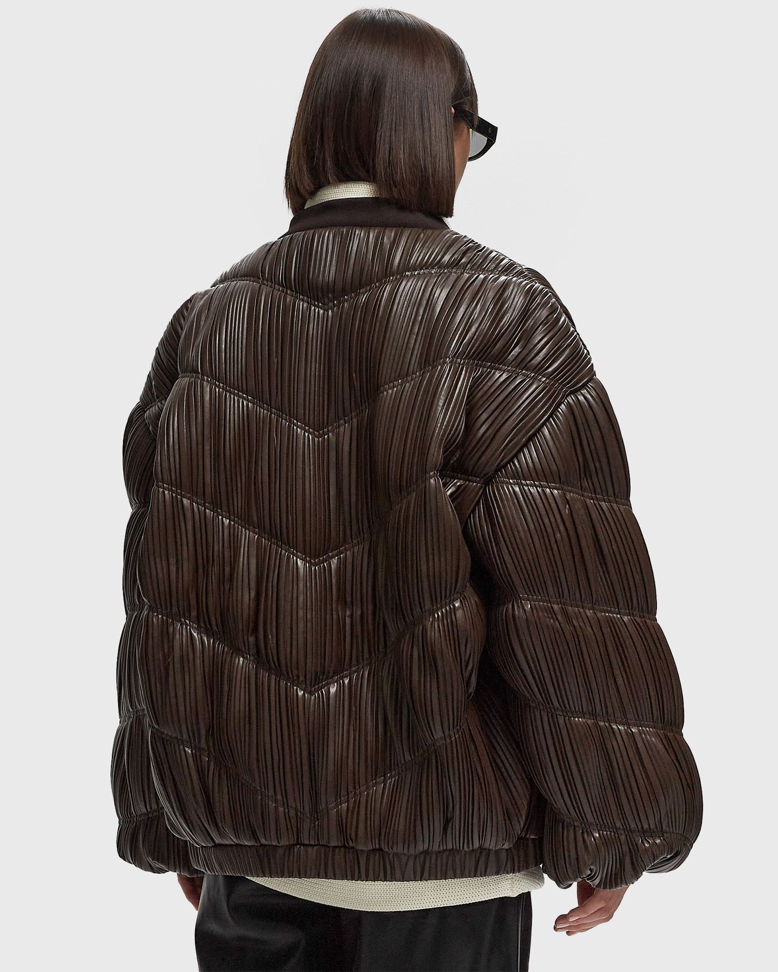 Pleated Bomber Jacket