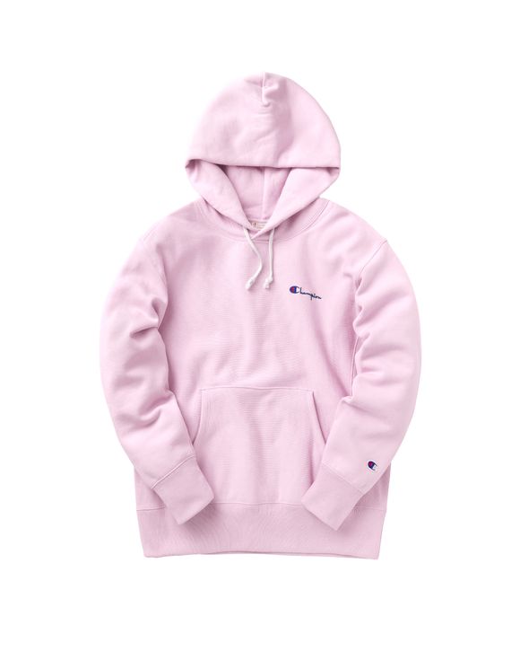 Champion pink reverse hot sale weave hoodie