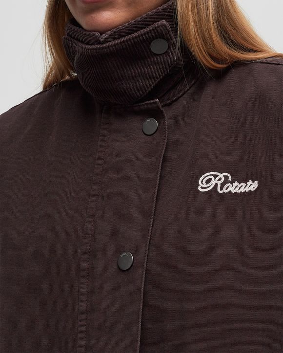 ROTATE Birger Christensen Heavy Woven Jacket Brown | BSTN Store