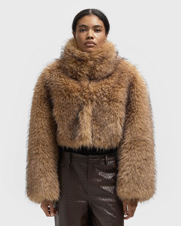 FAUX FUR CROP JACKET