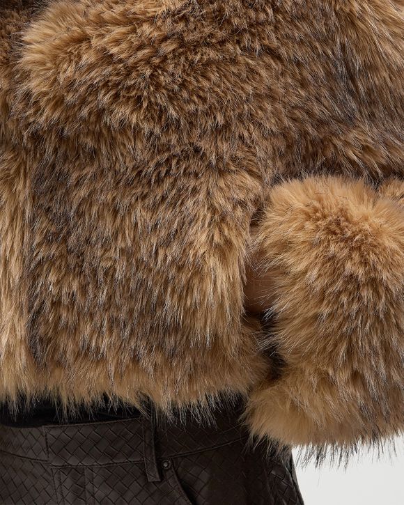 FAUX FUR CROP JACKET