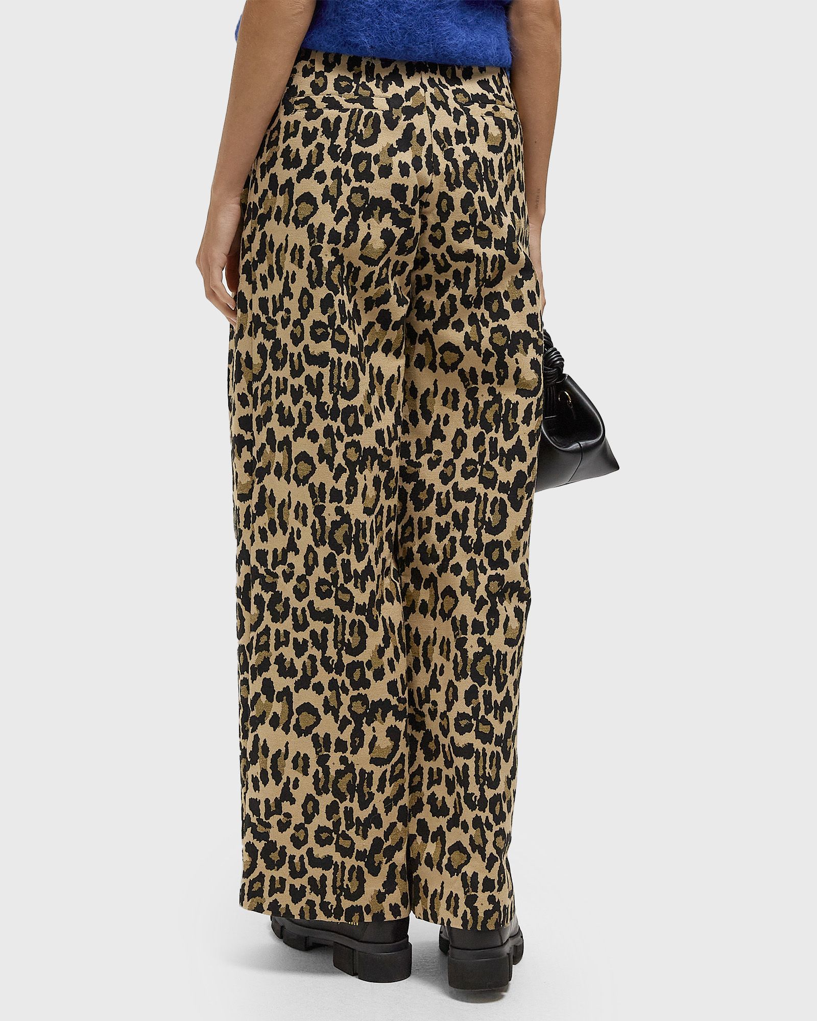 JACQUARD WIDE PANTS
