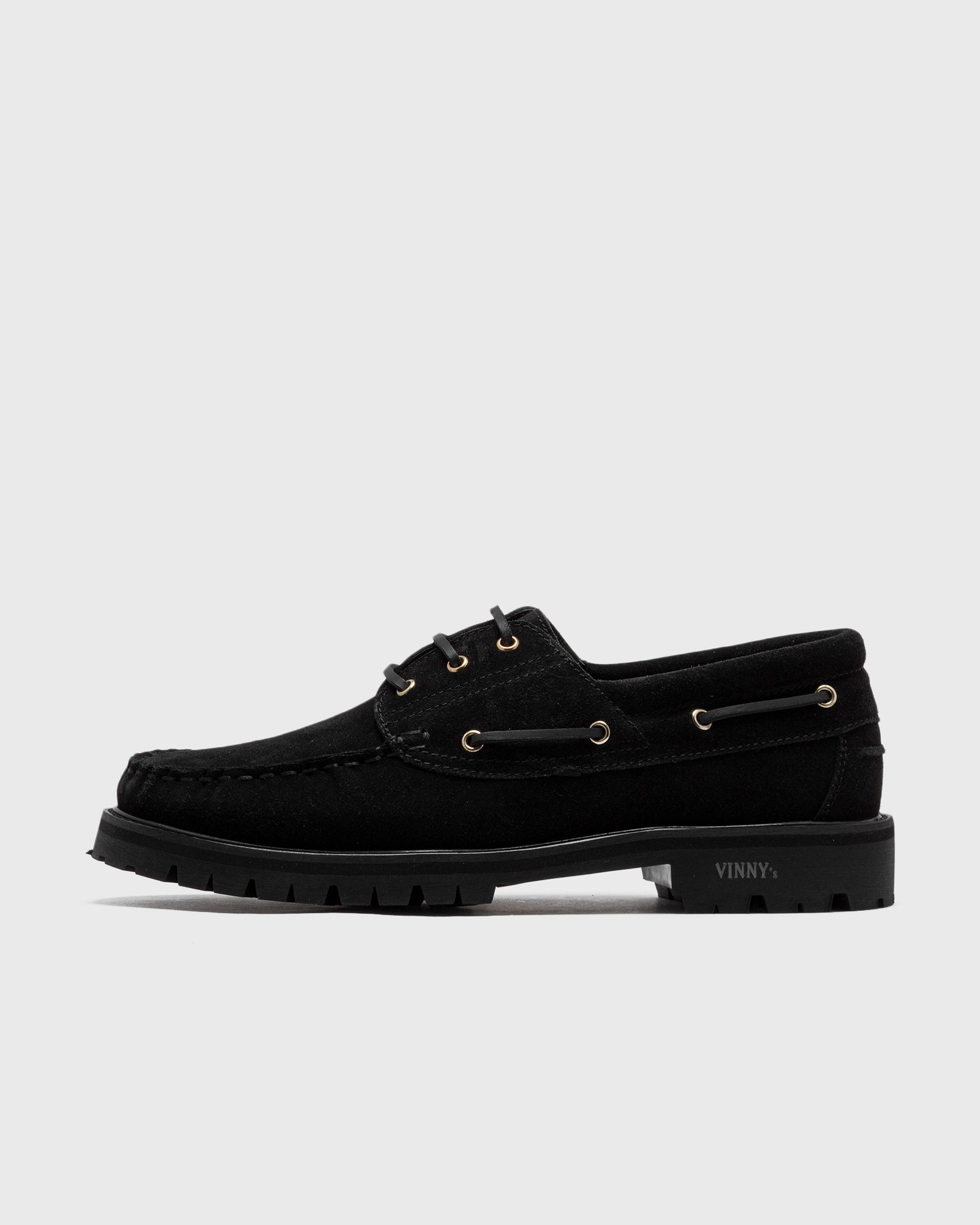 VINNY´s - aztec boat shoe men casual shoes black in größe:46