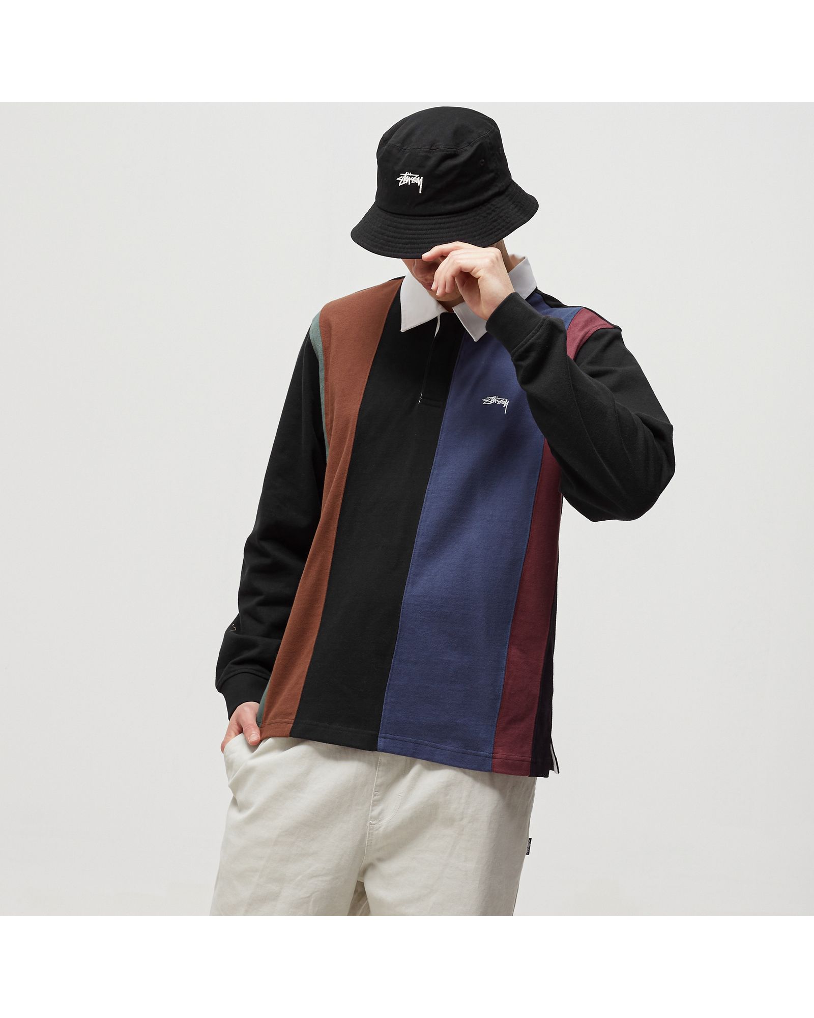 VERT STRIPE LS RUGBY