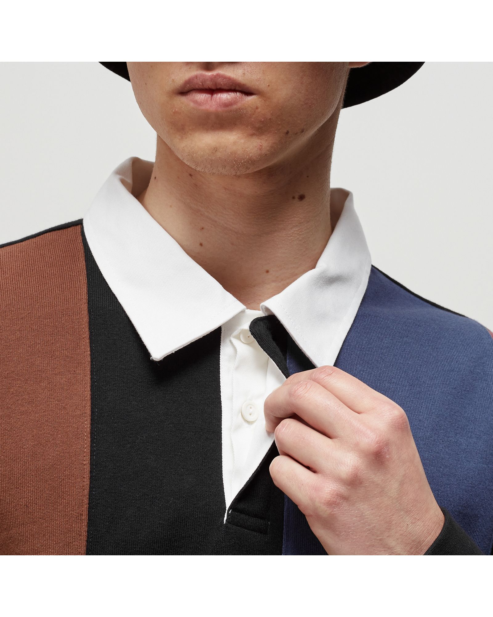 VERT STRIPE LS RUGBY