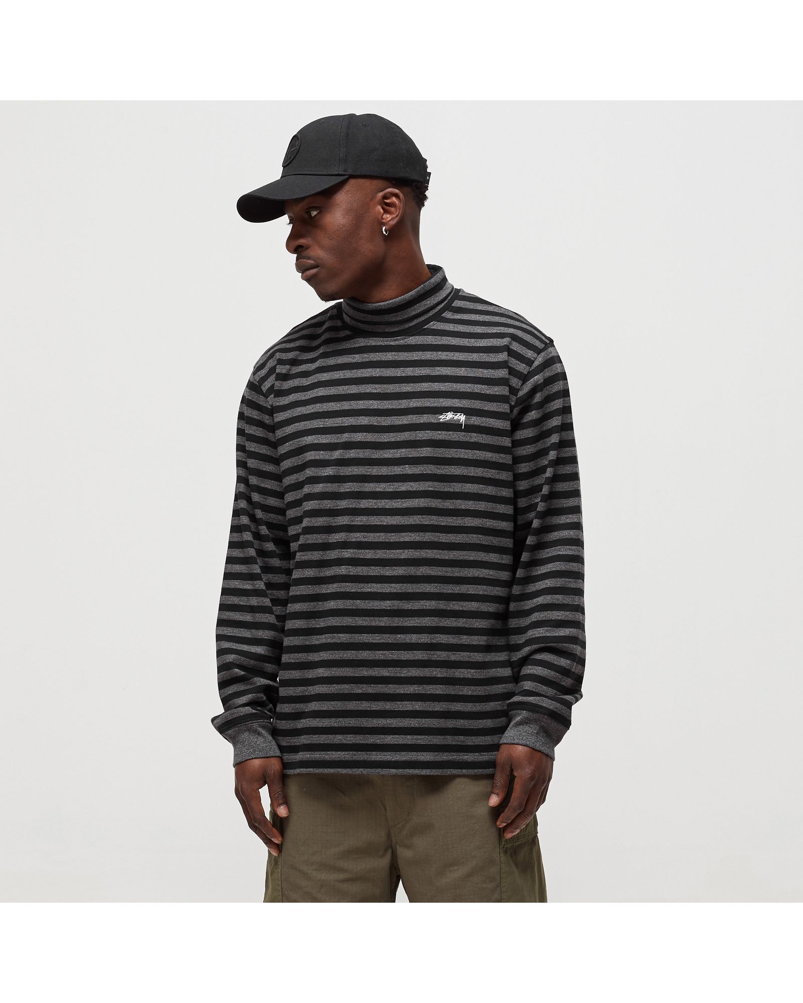 CLASSIC STRIPE LS TURTLENECK