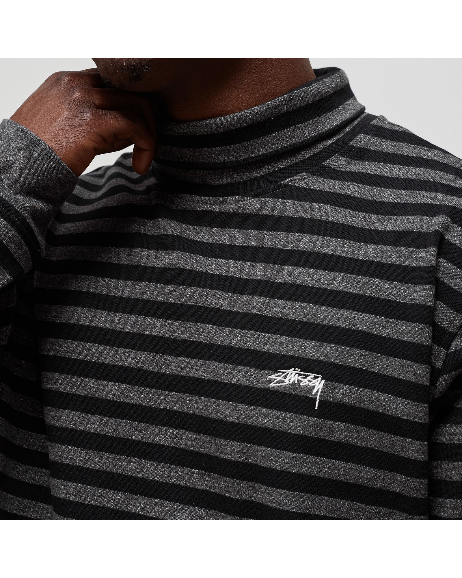 CLASSIC STRIPE LS TURTLENECK