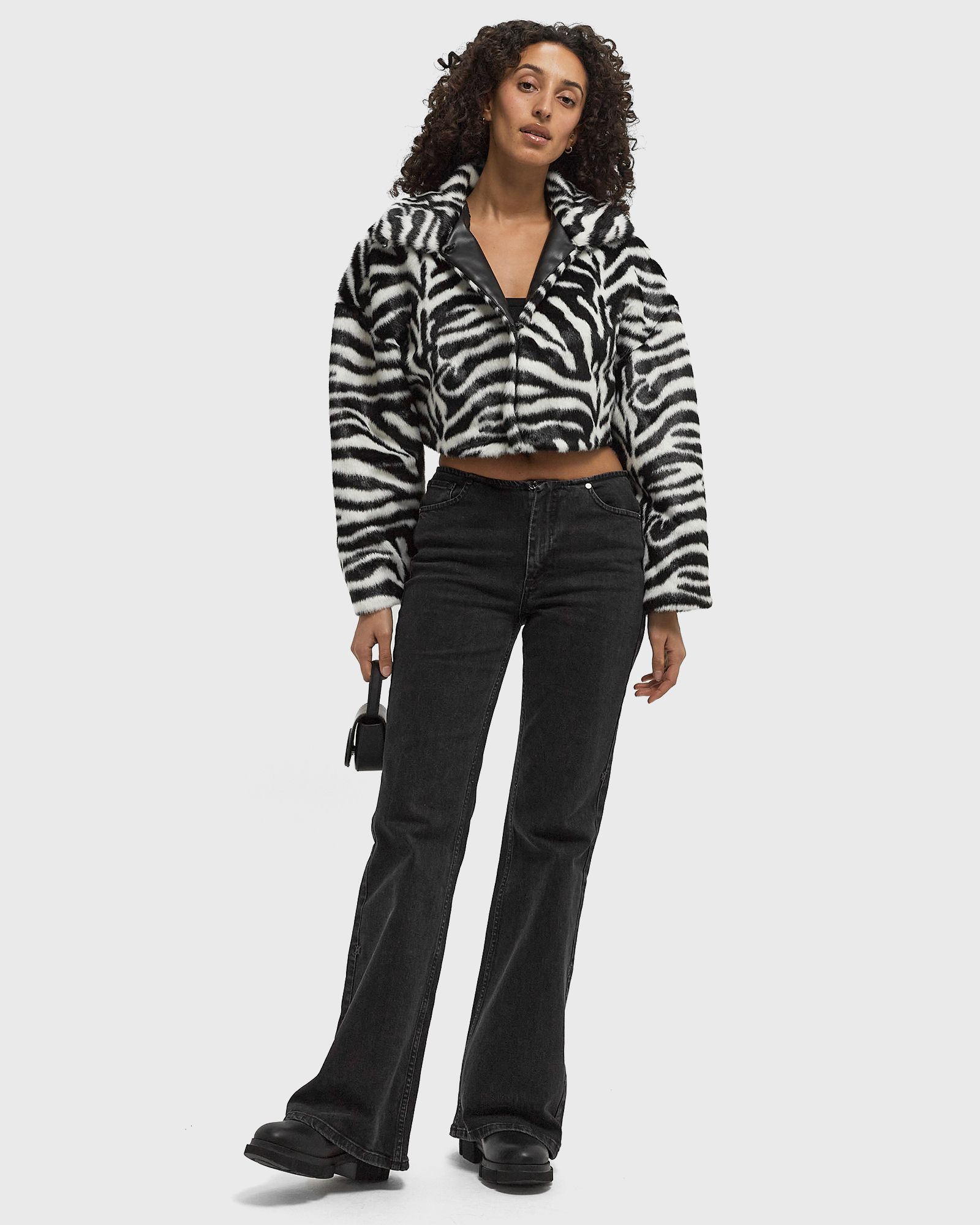 Faux Fur Crop Jacket