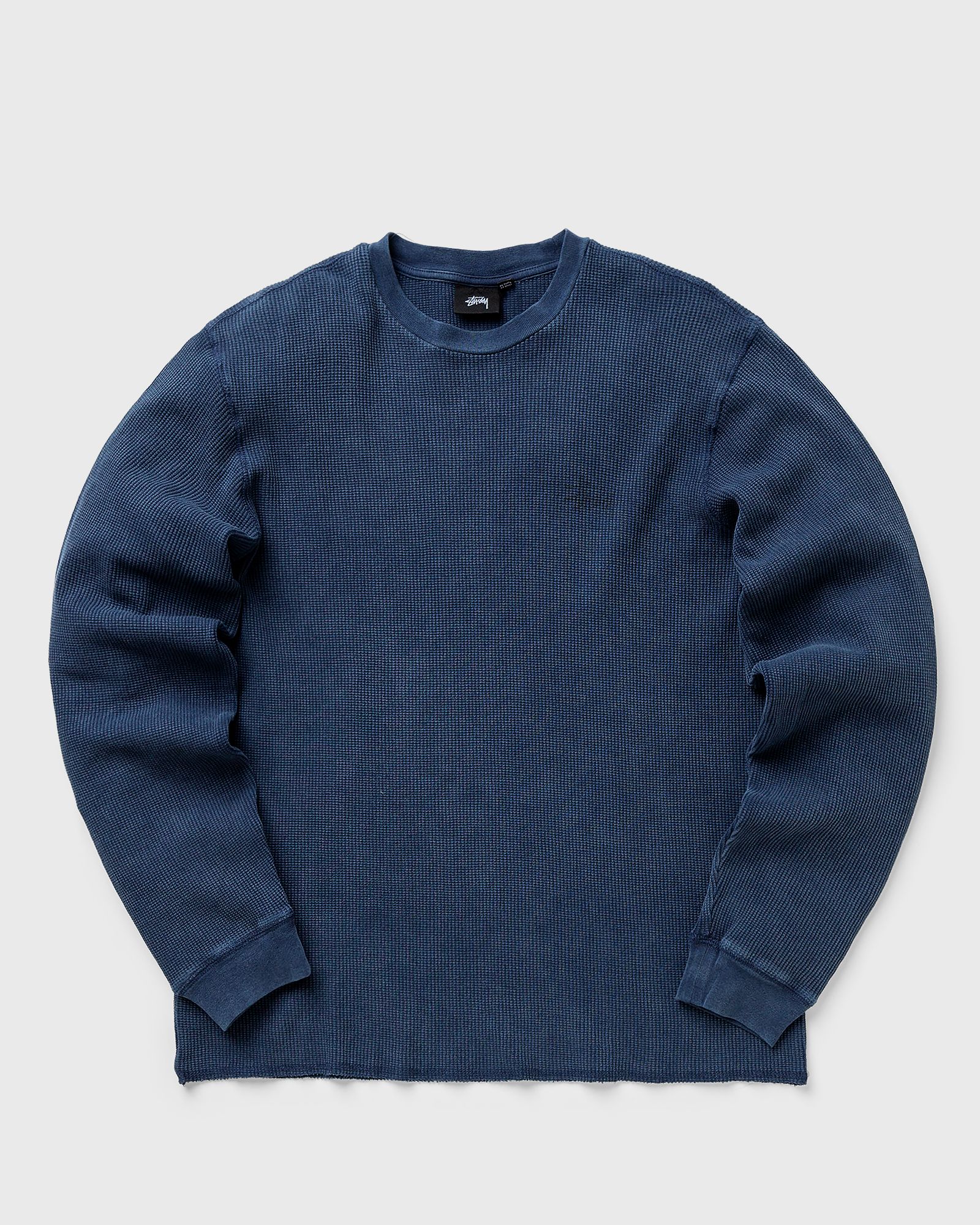 Stussy Basic Stock Longsleeve Thermal Blue | BSTN Store