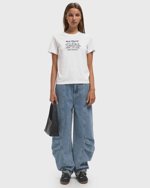 パンツ ROTATE BIRGER CHRISTENSEN 'Printed Twill Cargo' pants ROTATE Birger Christensen CARGO DENIM PANTS Blue | BSTN Store