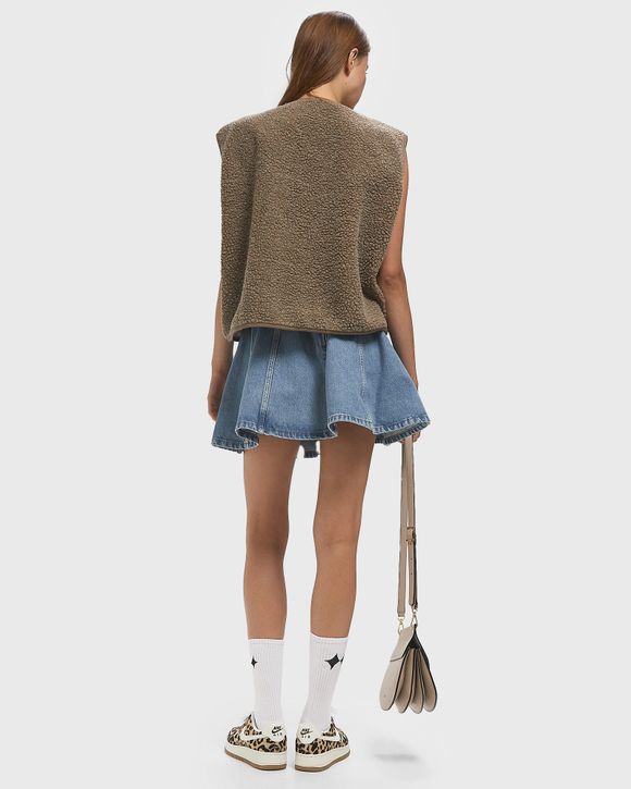ROTATE Birger Christensen DENIM MINI SKIRT Blue | BSTN Store