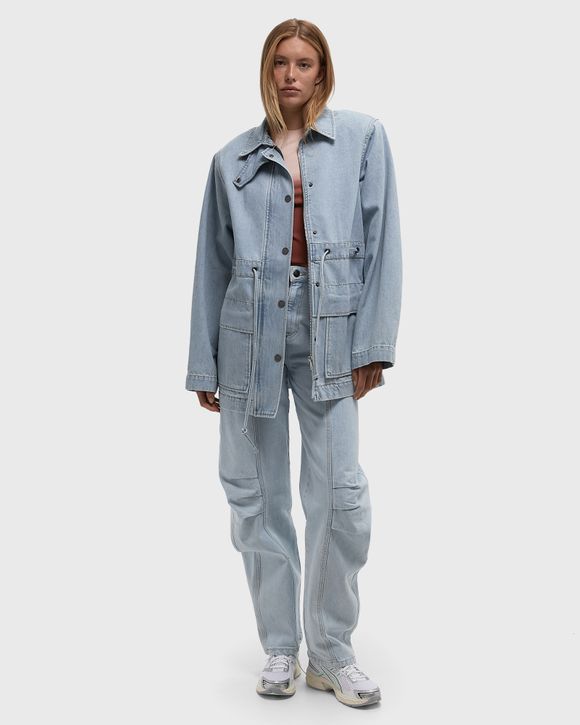 ROTATE Birger Christensen Laced Denim Jacket Blue | BSTN Store