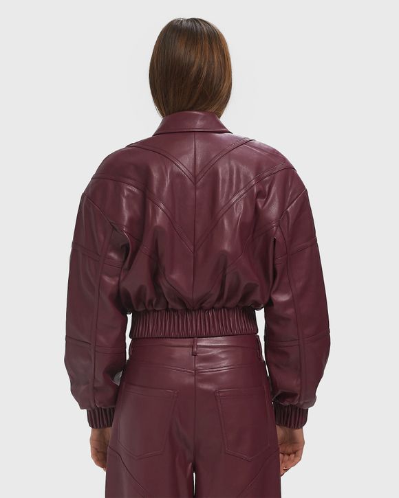ダウンジャケット・コート ROTATE BIRGER CHRISTENSEN Leather effect bomber jacket Rotate birger christensen Leather effect bomber jacket