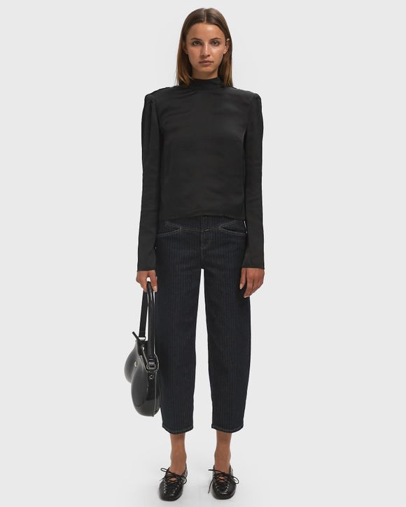 SATIN DRAPY BACK TOP