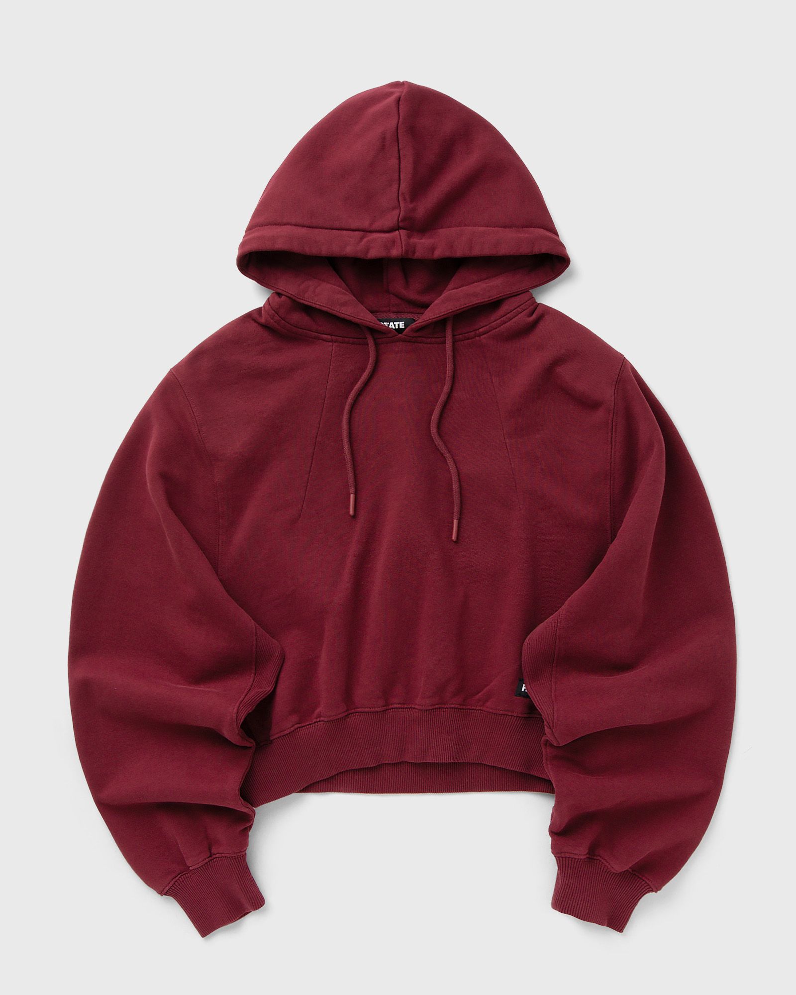 TERRY BACK CROPPED HOODIE