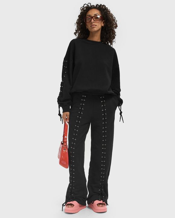 【関税&送料込】Rotate Birger Christensen Black Cotton Pant Bottoms | ROTATE Birger Christensen