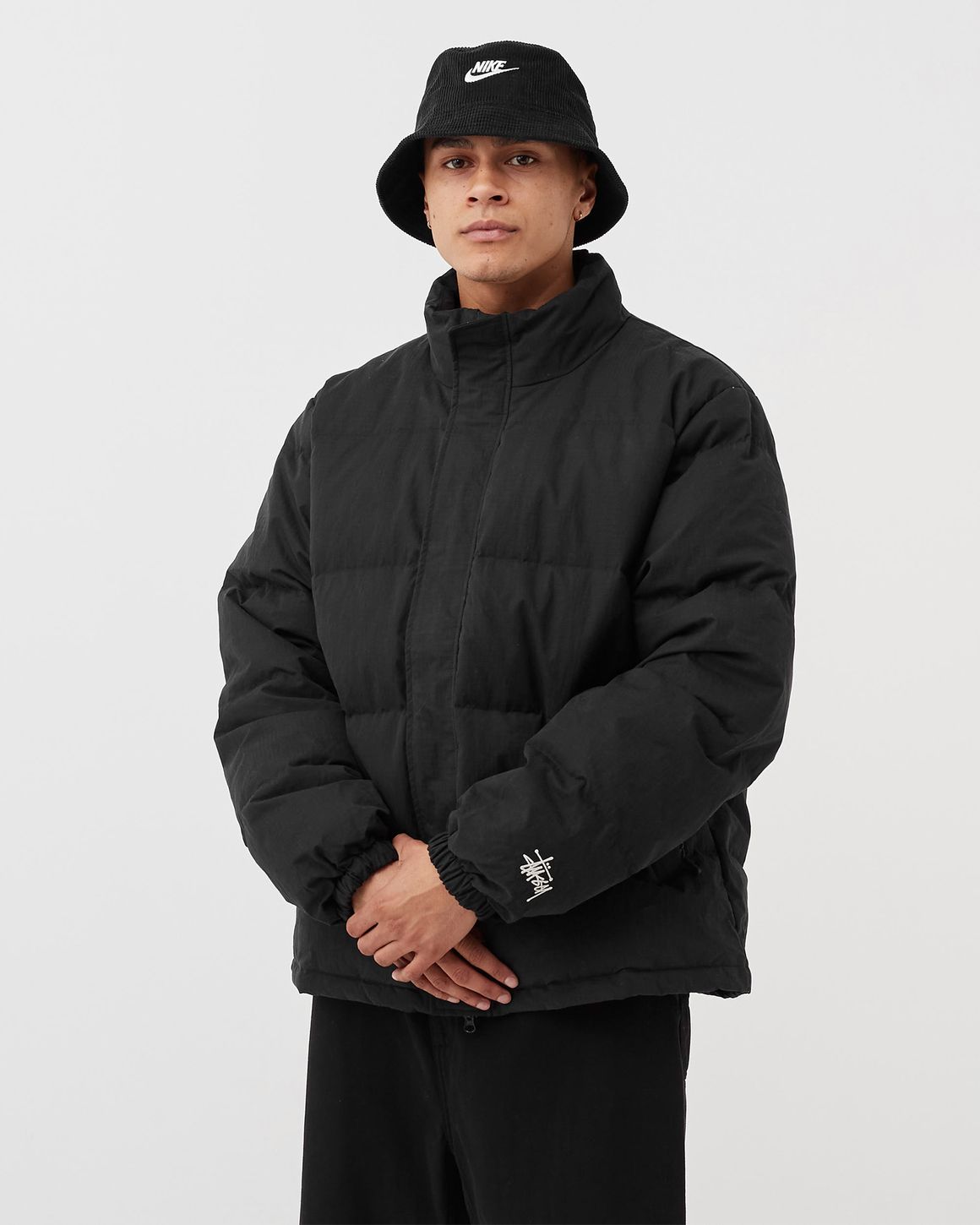 Stussy RIPSTOP DOWN PUFFER JACKET Black | BSTN Store