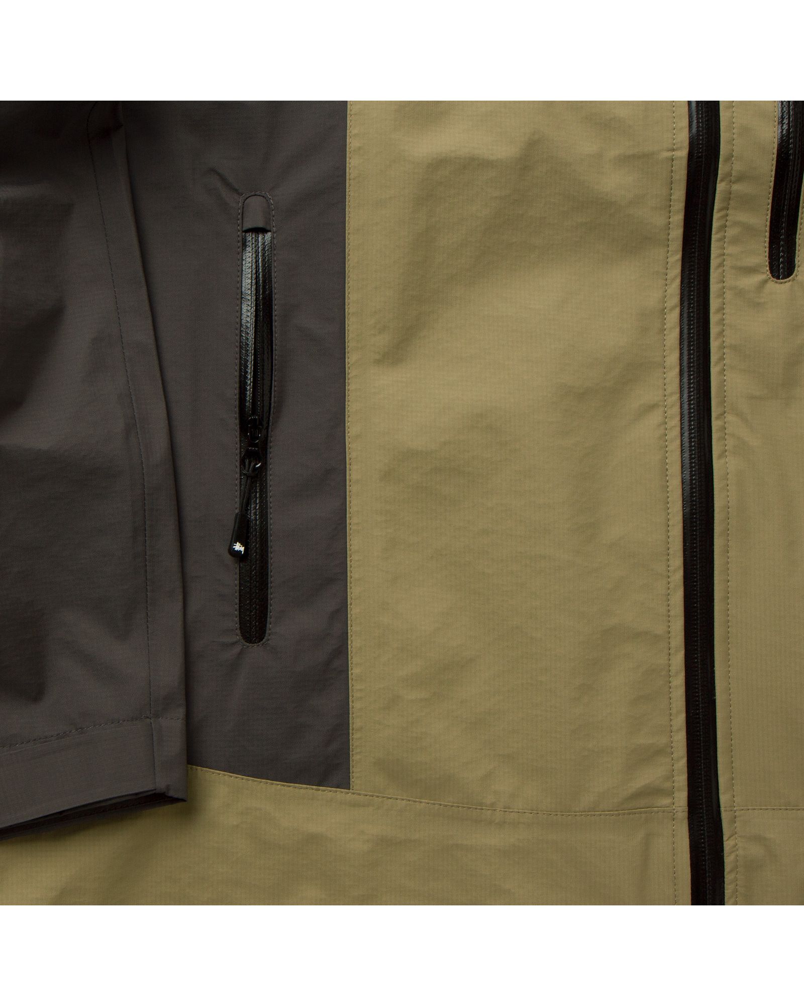 Stussy TAPED SEAM RAIN SHELL JACKET Green | BSTN Store