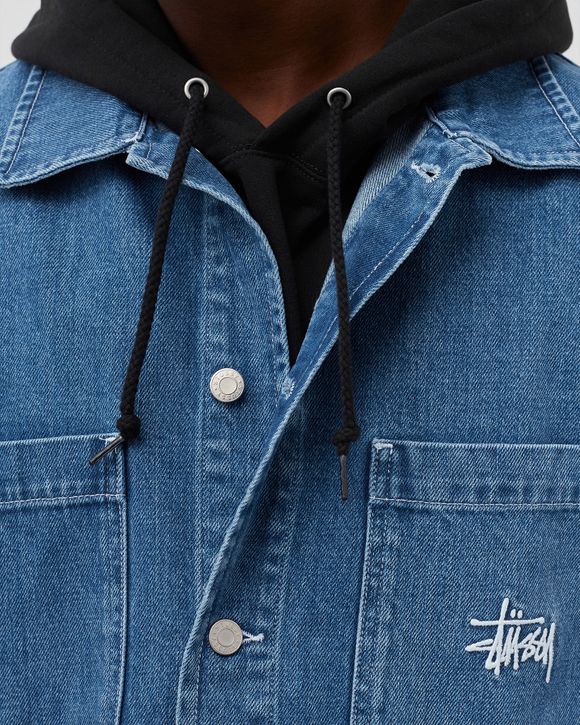 Stussy Denim Chore Jacket Blue - blue