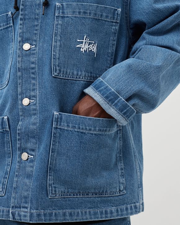 Stussy Denim Chore Jacket Blue - blue