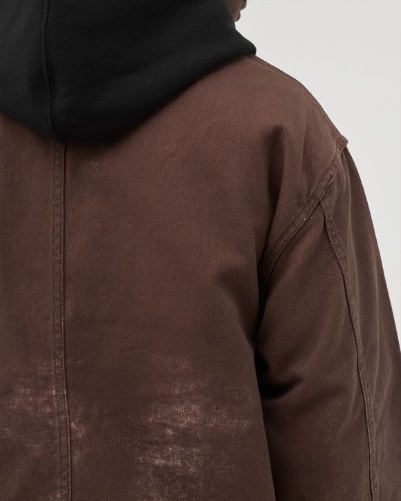 Stussy Spotted Bleach Chore Jacket Brown | BSTN Store