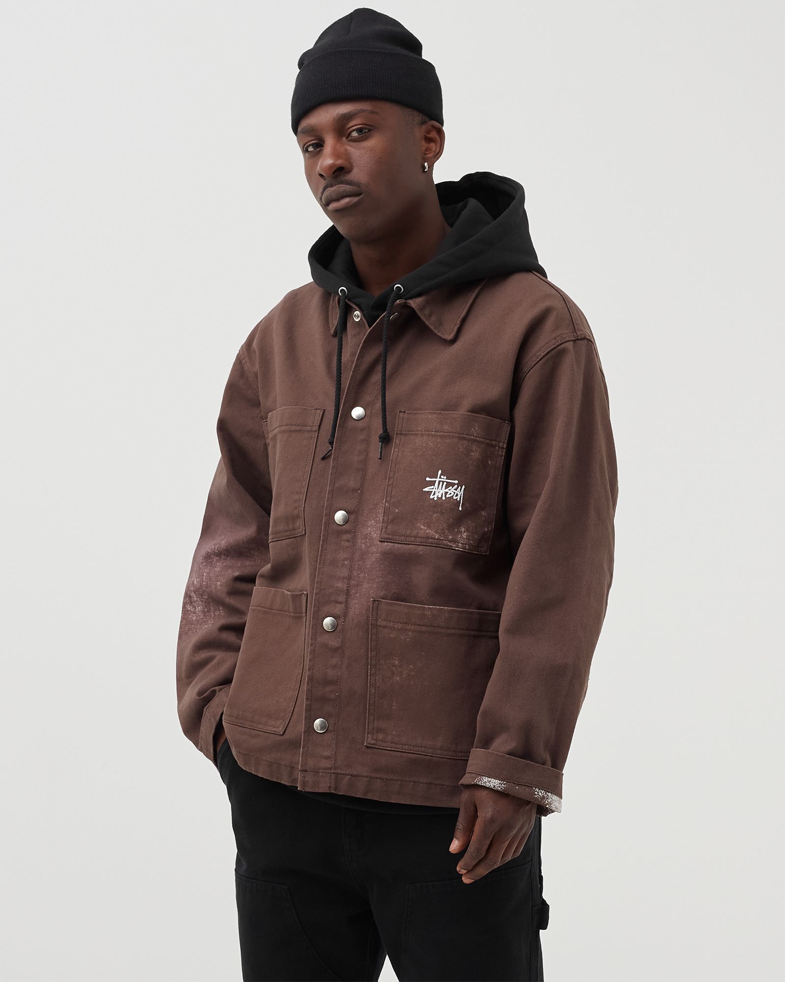 Spotted Bleach Chore Jacket