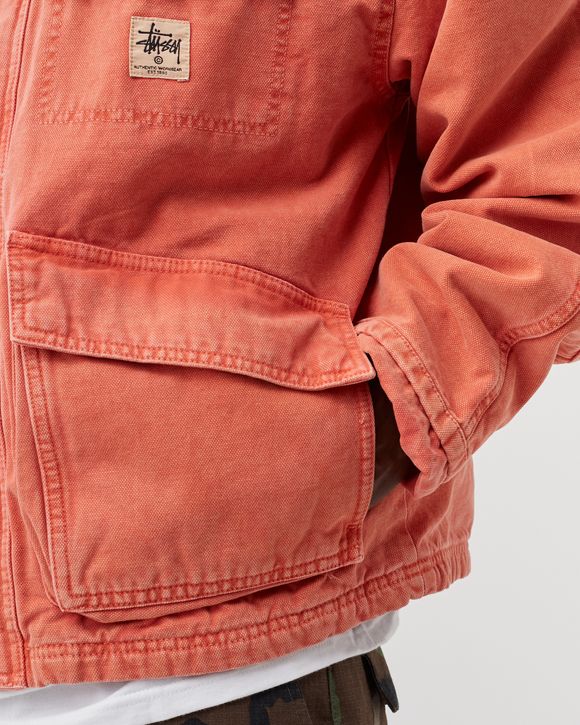 Washed Canvas Shop Jacket - orange