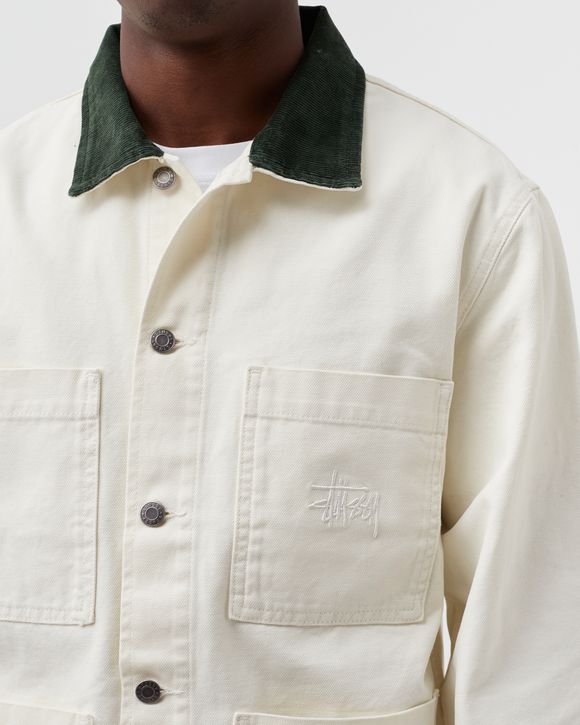 STUSSY Cord Collar Canvas Chore カバーオール-