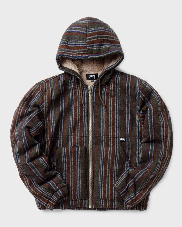 stussySTUSSY WOOL STRIPE WORK JACKET