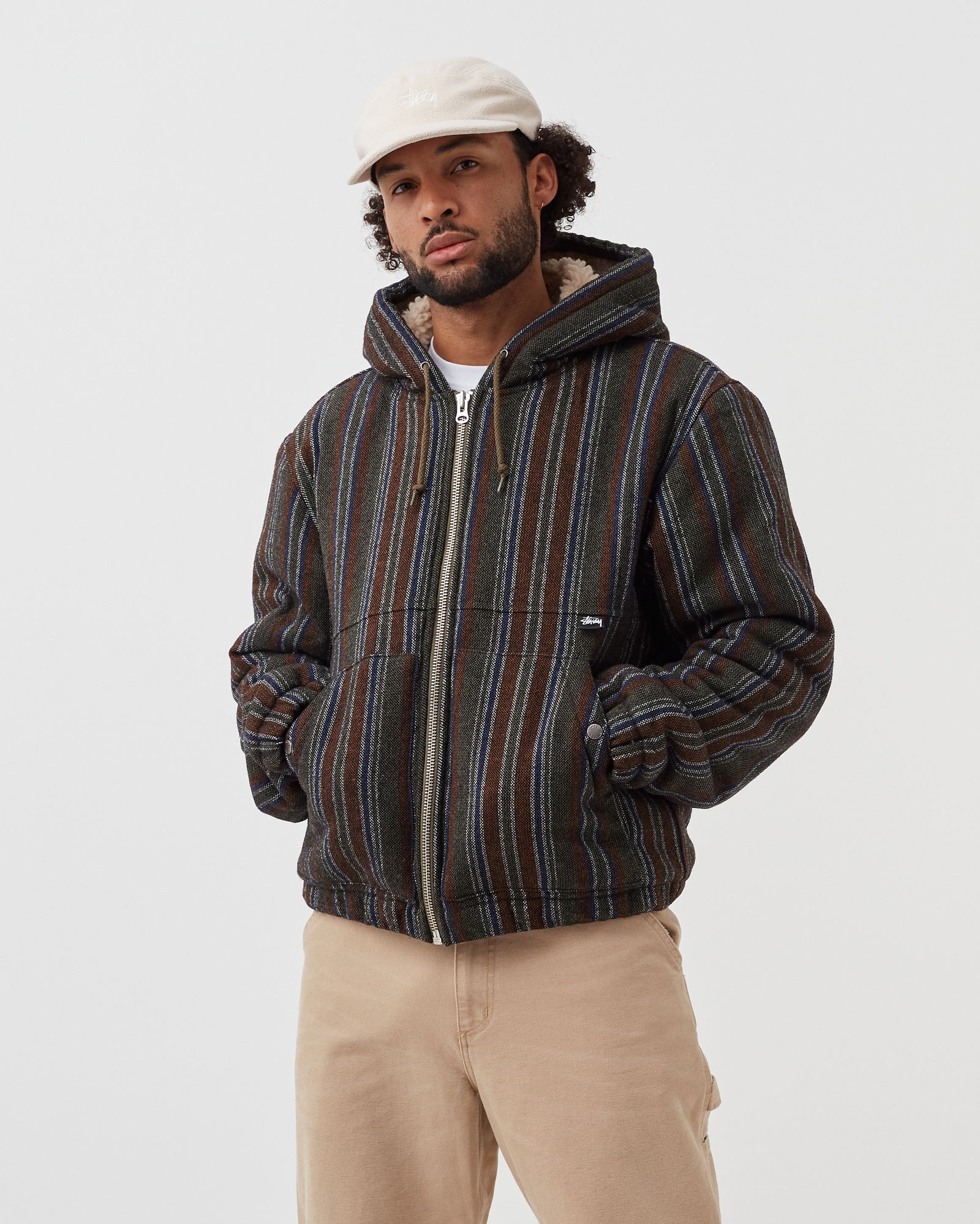 Wool Stripe Work Jacket
