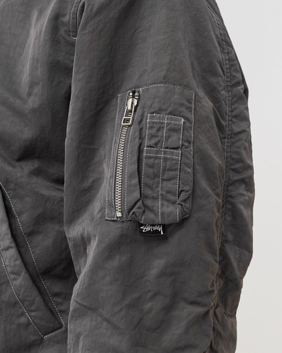 Stussy Dyed Nylon Bomber Grey | BSTN Store Stussy Dyed Nylon Bomber Grey | BSTN Store