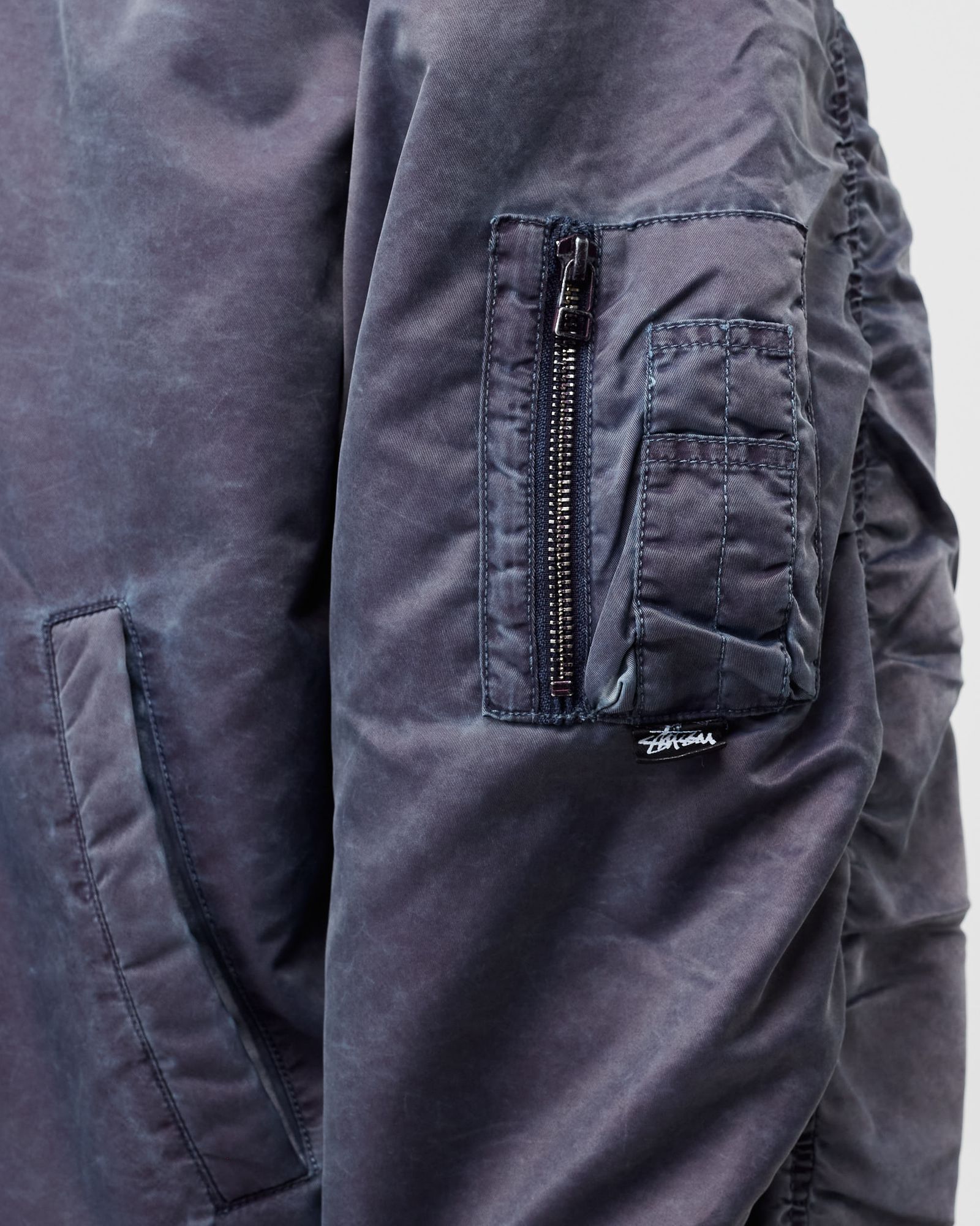 Dyed Nylon Bomber Jacket