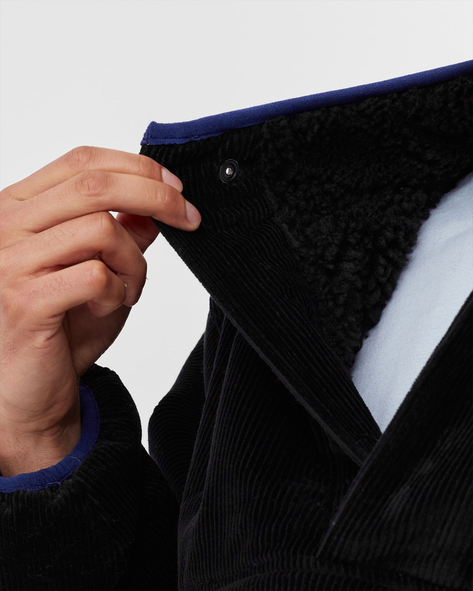 Corduroy Mock Pullover