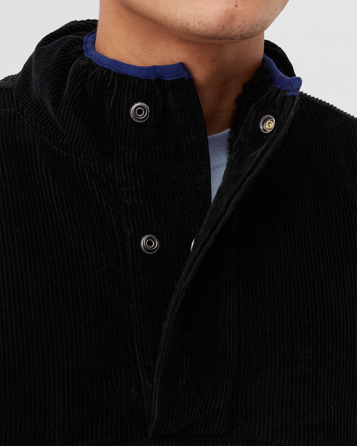 Stussy Corduroy Mock Pullover Black | BSTN Store