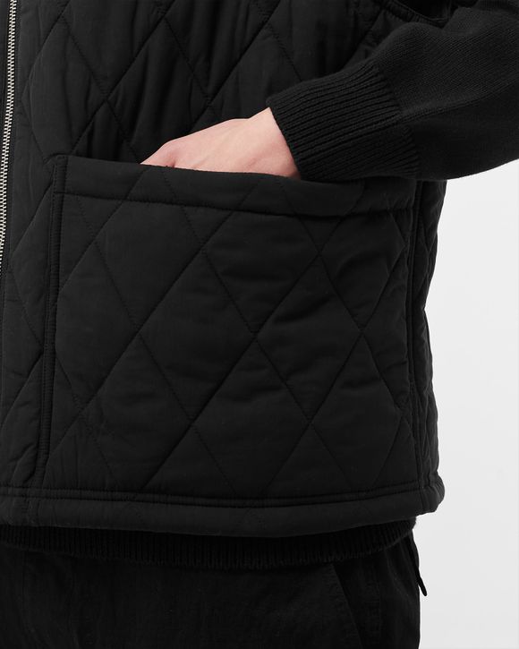 Stussy Diamond Quilted Vest Black   BSTN Store