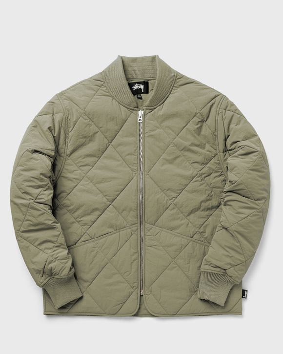 Stussy Dice Quilted Liner Jacket White - olive