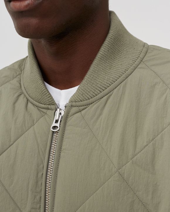 Dice Quilted Liner Jacket - olive